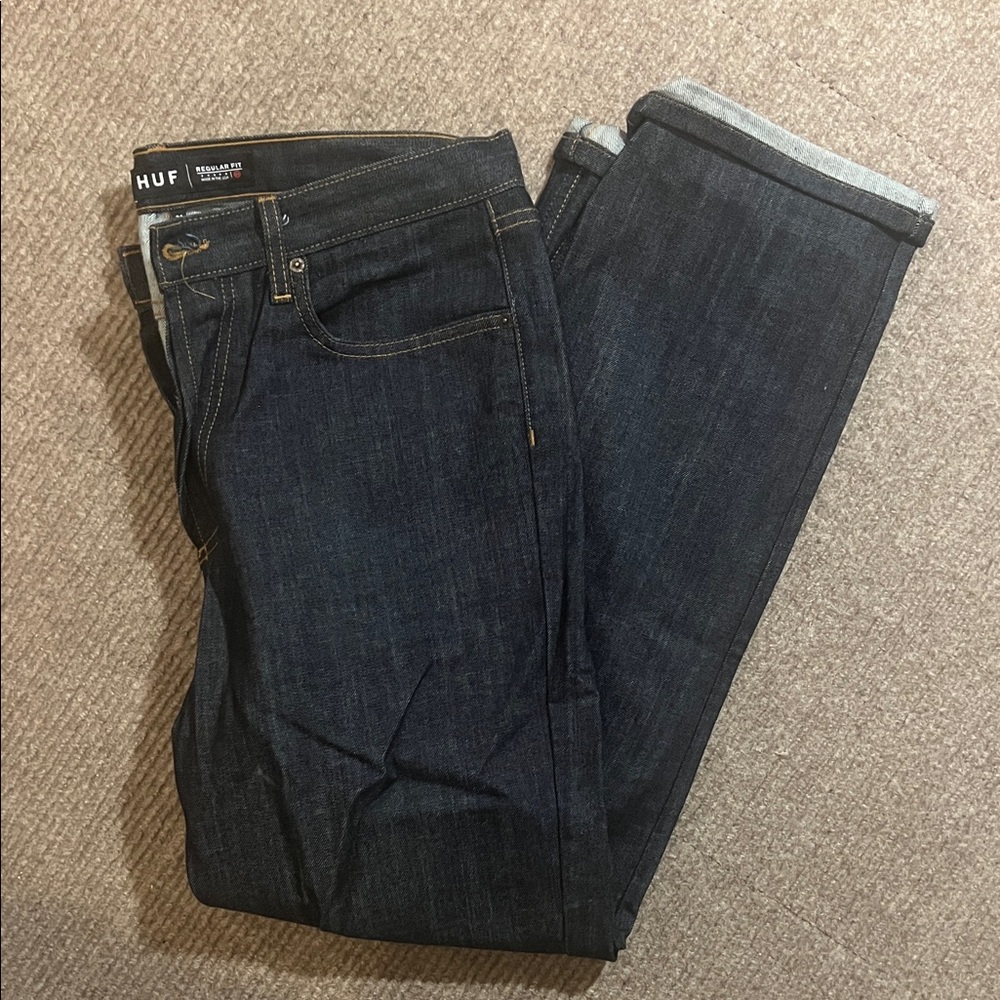 HUF Men's Deep Indigo Slim Jeans